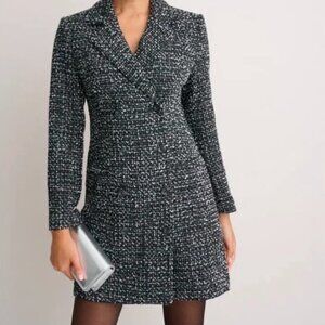 Untuckit Women's Black Tweed Angelica Dress Size XL